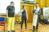 Lezecká stěna ve sportovní hale na Výšině