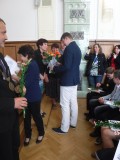 Předávání vysvědčení devátým ročníkům ZŠ Tanvald, Sportovní 576