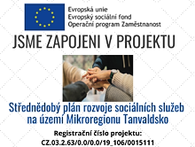 Zapojení do projektu Střednědobý plán rozvoje sociální služeb na území Mikroregionu Tanvaldsko.