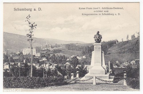 pomník císaře Franze Josefa I. na Šumburku - rok 1909