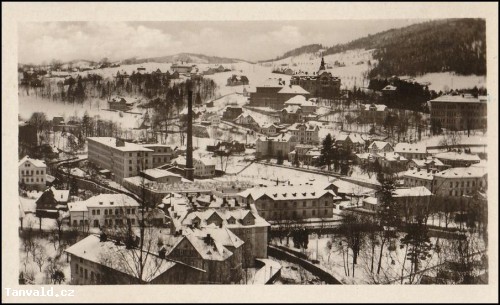 Tanvald v zimě roku 1930